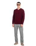 Axmann Classic Men's Maroon Sweater - Stylish and Comfortable