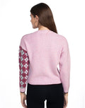 Moda Elementi Women’s Pink Round-Neck Jumper