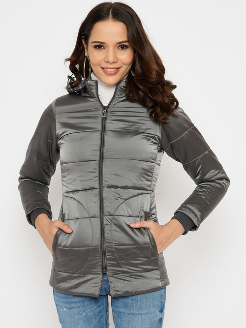 Moda Elementi Silver Grey Women’s Jacket