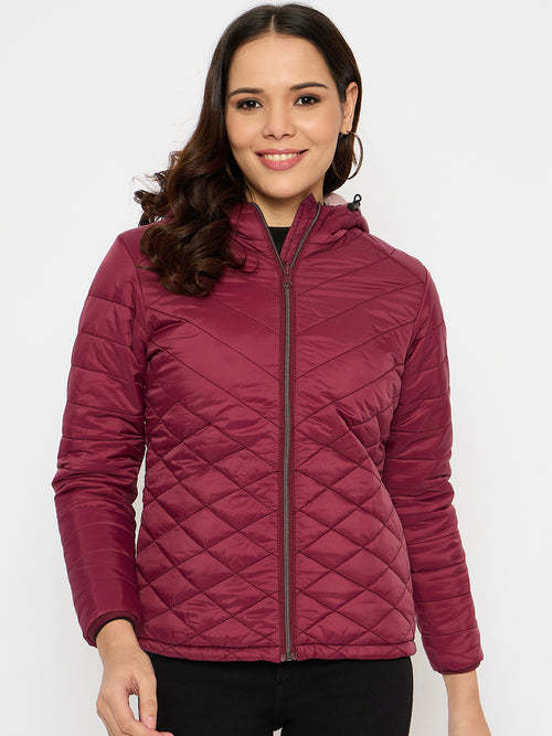 Moda Elementi Reversible Blush & Cherry Women’s Jacket