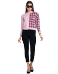 Moda Elementi Women’s Pink Round-Neck Jumper