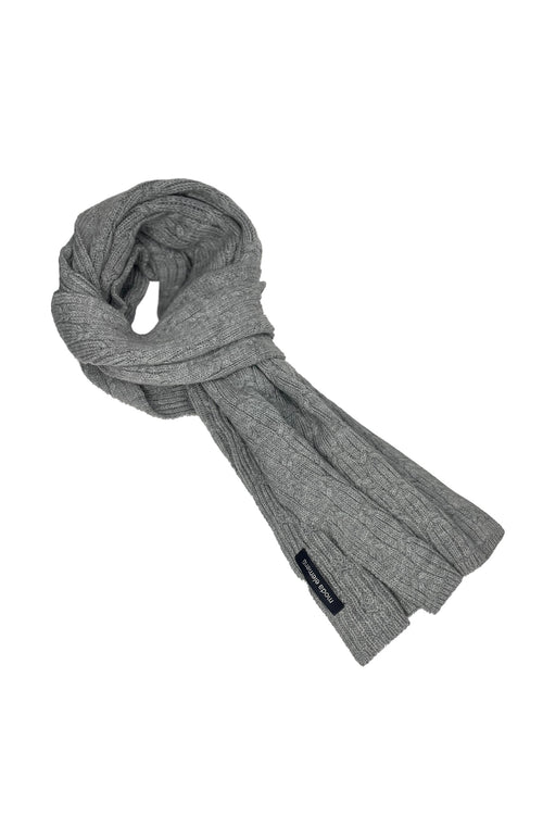 Moda Elementi Cozy & Chic Classic Grey Melange Woolen Unisex Scarf & Stole