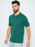 Men's Classic Galapagos Green Color Polo T-Shirt