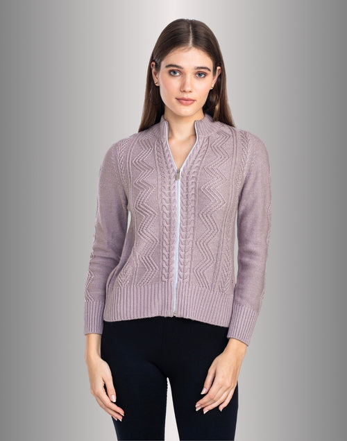 Moda Elementi Women's Move Zipper Sweater - Stylish & Comfortable