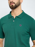 Men's Classic Galapagos Green Color Polo T-Shirt