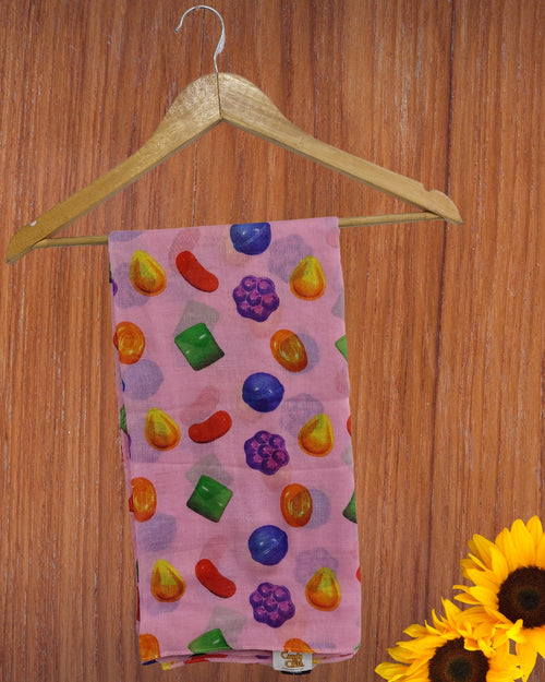 Candy Crush Printed Scarf