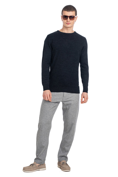 Axmann Men's Sweater - Charcoal Mix Color: Classic Versatility