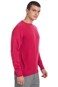 Axmann Men's Sweater - Fushia Melange Color: Classic Versatility