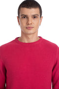 Axmann Men's Sweater - Fushia Melange Color: Classic Versatility