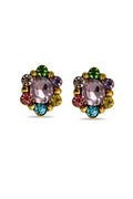 Dazzle Shine Pink Designer Earrings - MODA ELEMENTI
