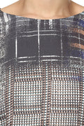 Matrix Checkered Printed Top - MODA ELEMENTI