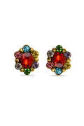 Dazzle Shine Red Designer Earrings - MODA ELEMENTI