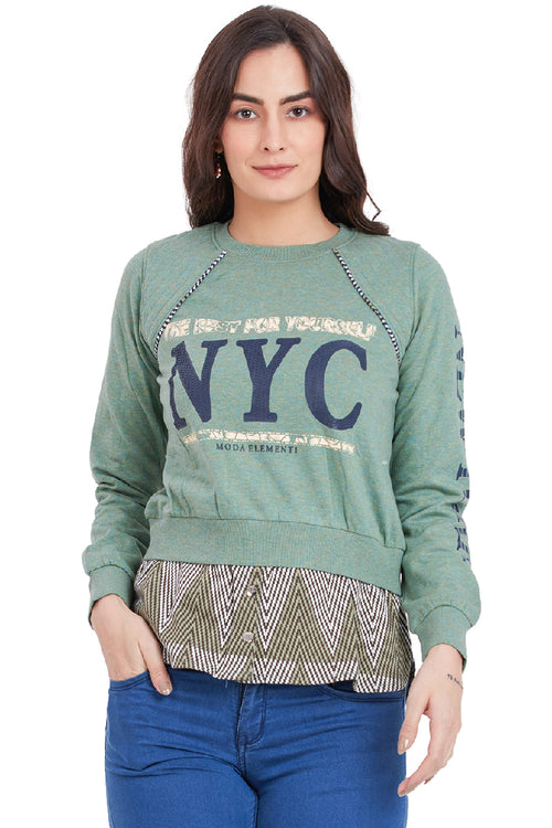 Unregular Top Sweatshirt