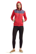 Front Zipper Hooded Sweatshirt - MODA ELEMENTI